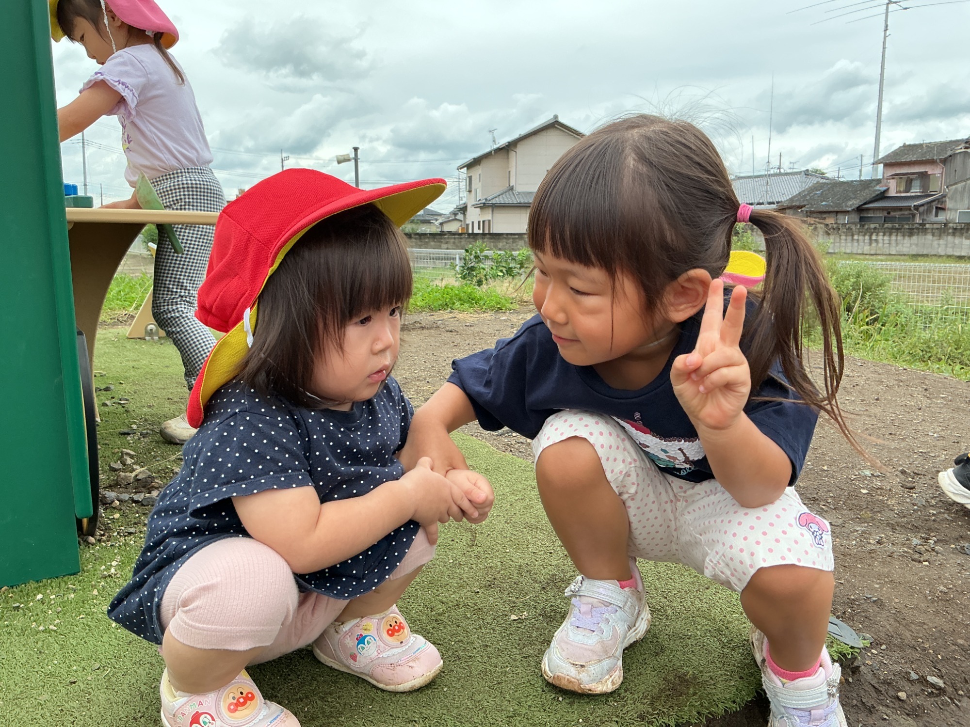 今年は大きなお芋が たくさん収穫できました。